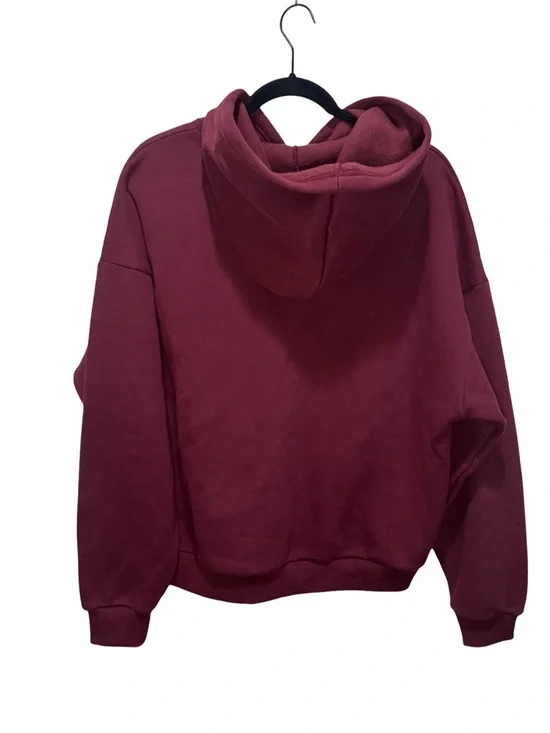 Edikted Totally Logo Hoodie -  Burgundy S NWT - Picture 6 of 8